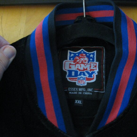 NY NEW YORK GIANTS VARSITY EMBROIDERED GAME DAY WINTER JACKET SIZE XXL GREAT CND - Picture 8 of 10